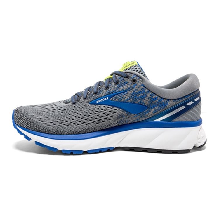 brooks Men\'s Ghost 11 Grey / Blue / Silver