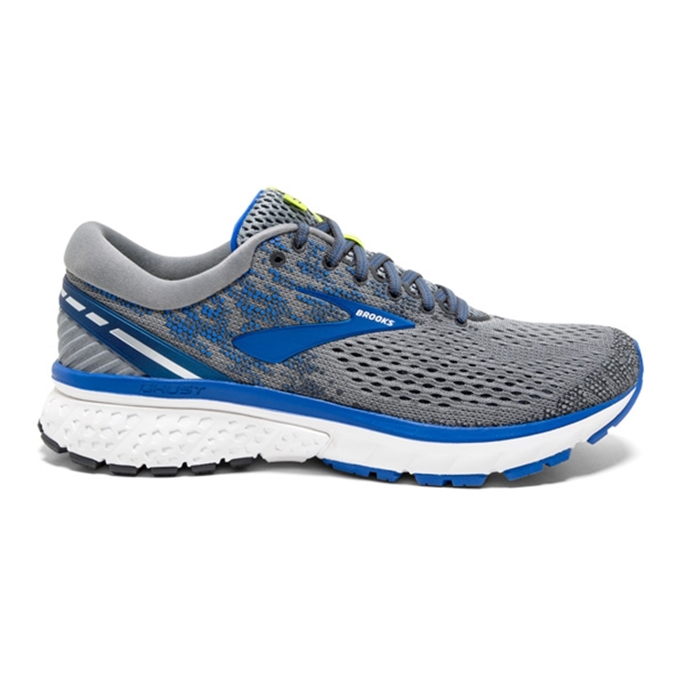 brooks Men\'s Ghost 11 Grey / Blue / Silver