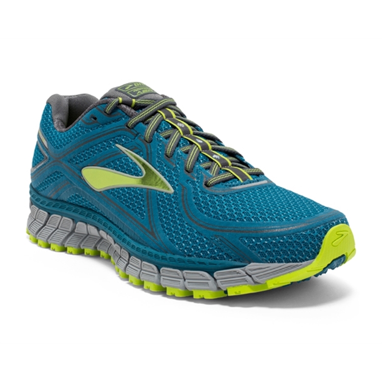 brooks Men's Adrenaline ASR 13 Blue / Lime Punch / Anthracite