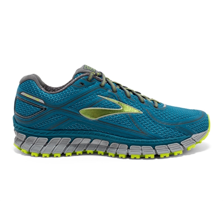 brooks Men\'s Adrenaline ASR 13 Blue / Lime Punch / Anthracite