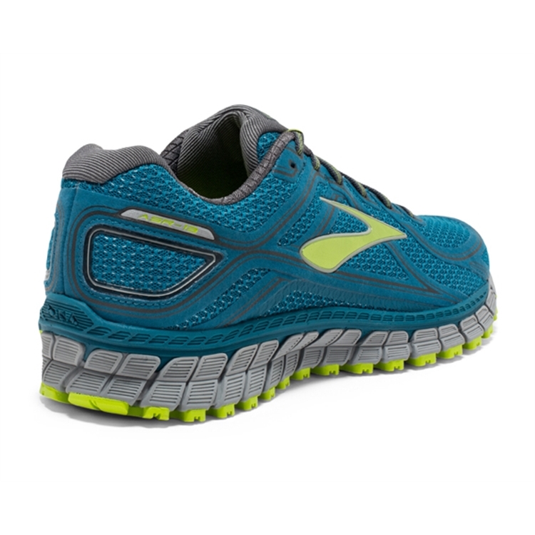 brooks Men\'s Adrenaline ASR 13 Blue / Lime Punch / Anthracite