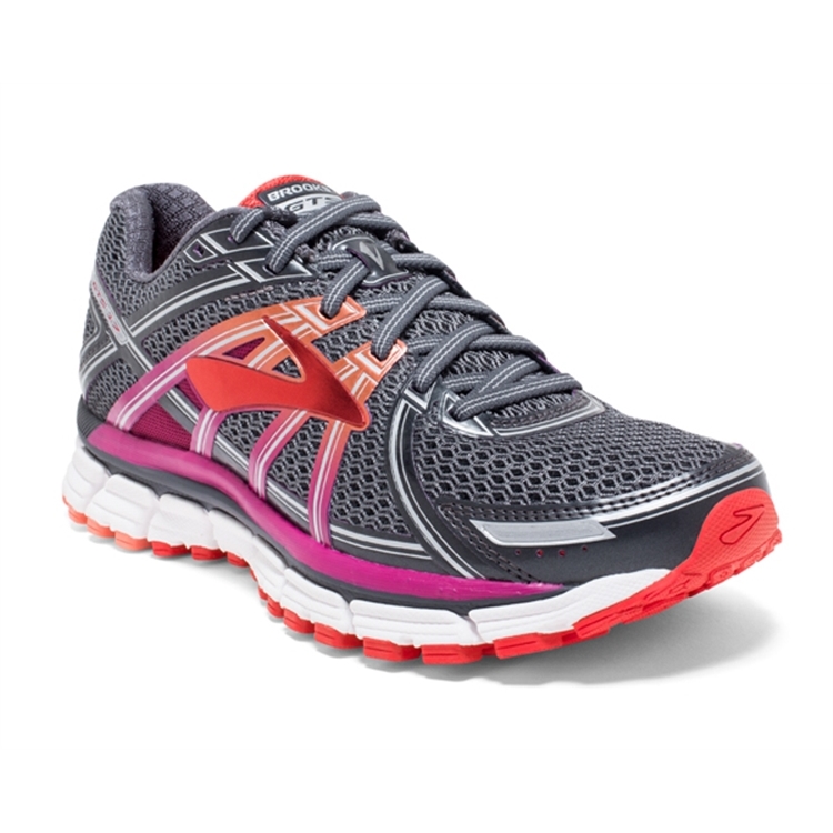 brooks Women\'s Adrenaline GTS 17 Anthracite / Festivalfuchsia / Bittersweet