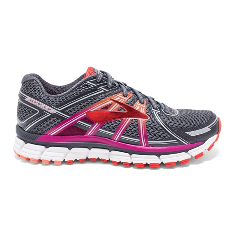 brooks Women\'s Adrenaline GTS 17 Anthracite / Festivalfuchsia / Bittersweet