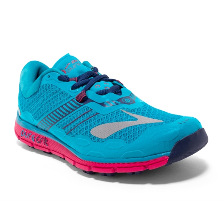 brooks Women\'s PureGrit 5 Blue / Virtual Pink