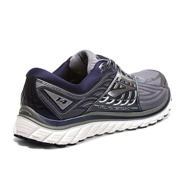 brooks Men\'s Glycerin 14 Grey / Silver / Navy