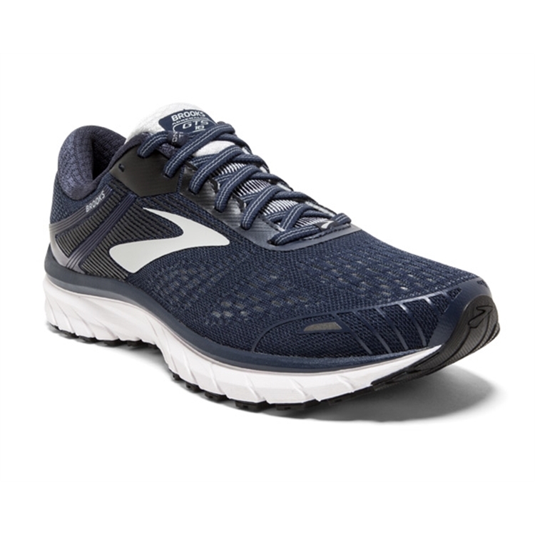 brooks Men's Adrenaline GTS 18 Navy / Grey / Black