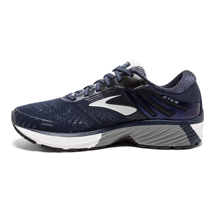 brooks Men\'s Adrenaline GTS 18 Navy / Grey / Black