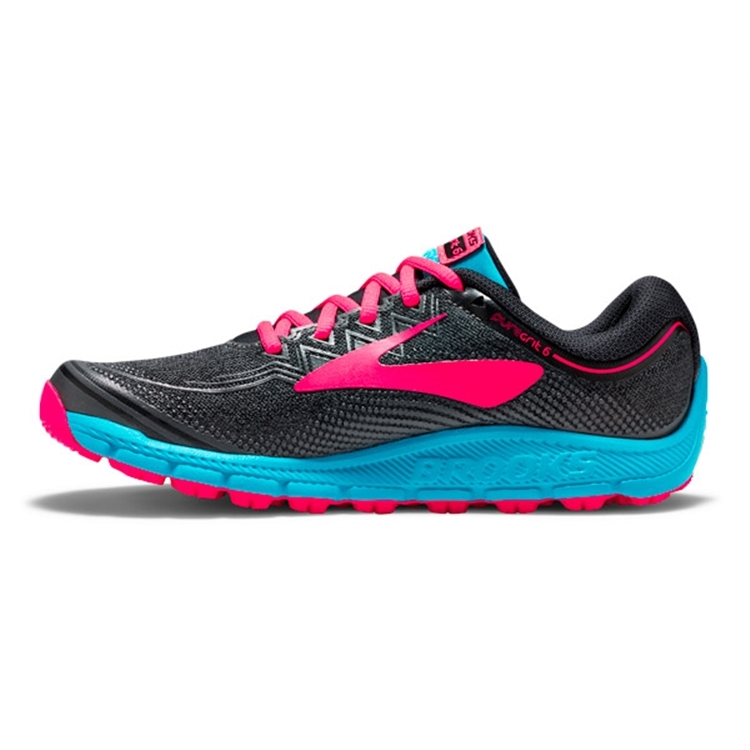 brooks Women\'s PureGrit 6 Black / Ebony / Diva Pink