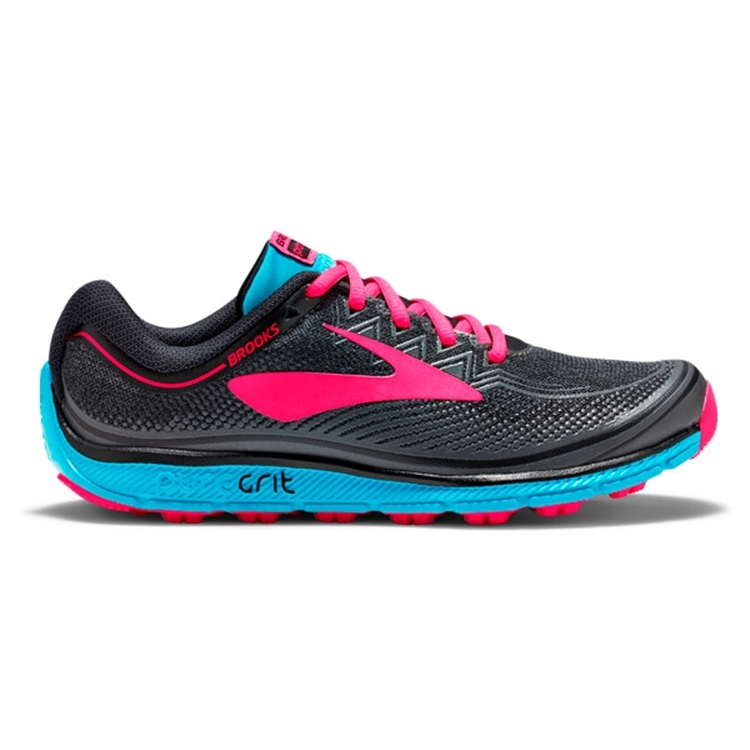 brooks Women\'s PureGrit 6 Black / Ebony / Diva Pink