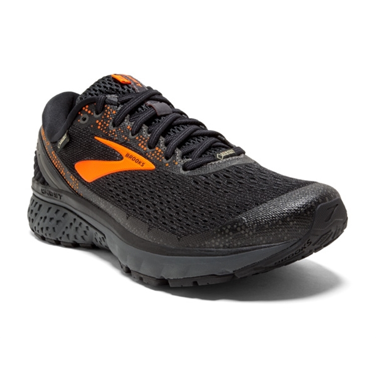 brooks Men\'s Ghost GTX 11 Black / Orange / Ebony