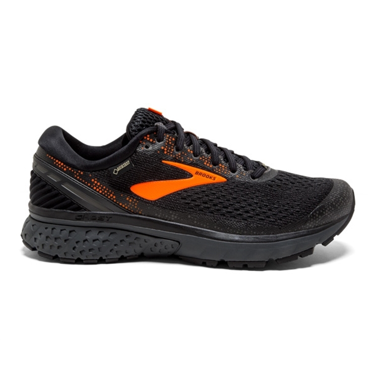 brooks Men\'s Ghost GTX 11 Black / Orange / Ebony