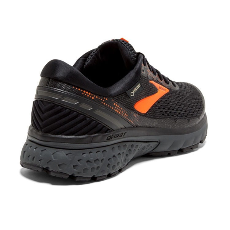 brooks Men\'s Ghost GTX 11 Black / Orange / Ebony