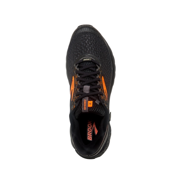 brooks Men\'s Ghost GTX 11 Black / Orange / Ebony