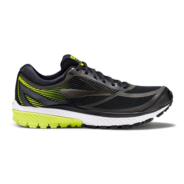 brooks Men\'s Ghost 10 GTX Black / Ebony / Lime Popsicle