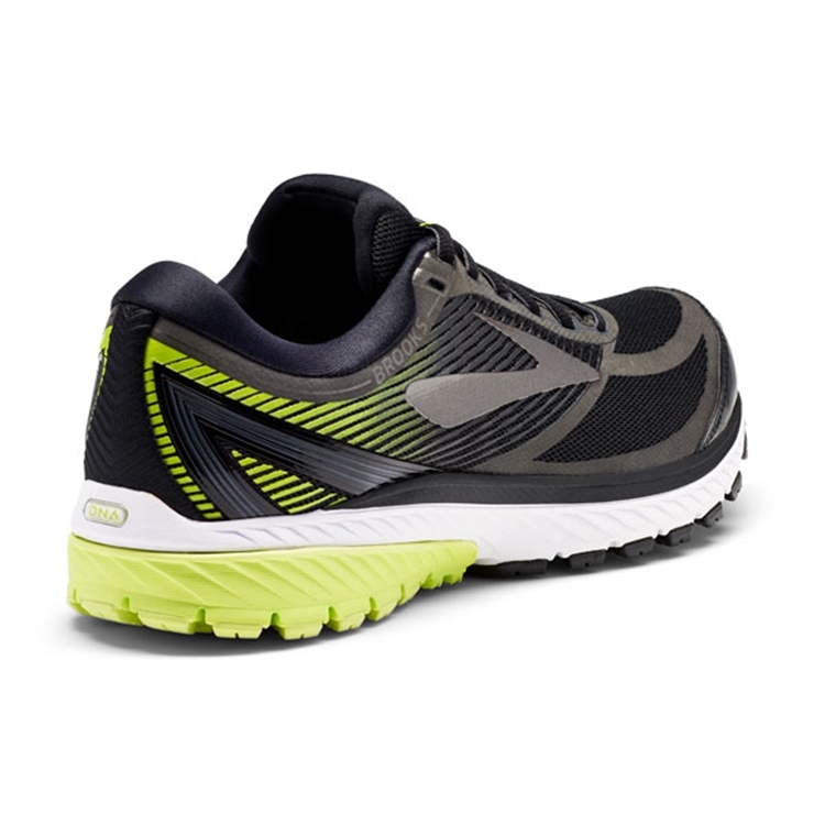 brooks Men\'s Ghost 10 GTX Black / Ebony / Lime Popsicle