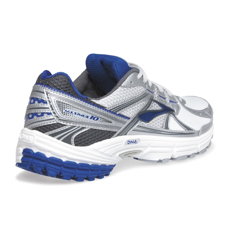 brooks Men\'s Maximus XT 10 Leather White / Surf The Web / India Ink