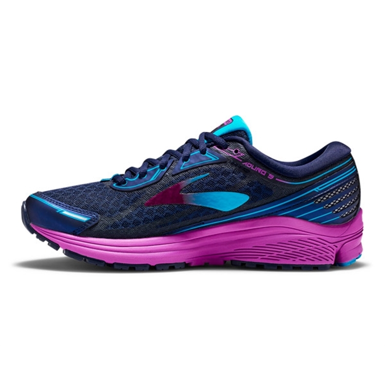 brooks Women\'s Aduro 5 Evening Blue / Purple Cactus