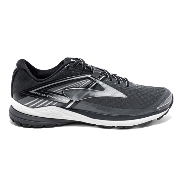 brooks Men\'s Ravenna 8 Anthracite / Silver / Black