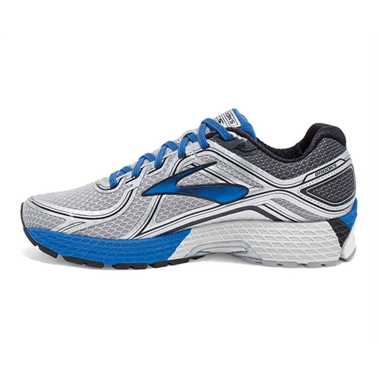 brooks Men\'s Adrenaline GTS 16 Silver / Electric Brooks Blue / Black