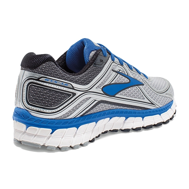 brooks Men\'s Adrenaline GTS 16 Silver / Electric Brooks Blue / Black