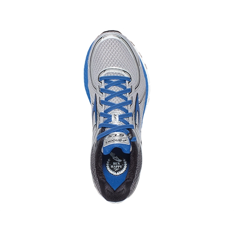 brooks Men\'s Adrenaline GTS 16 Silver / Electric Brooks Blue / Black