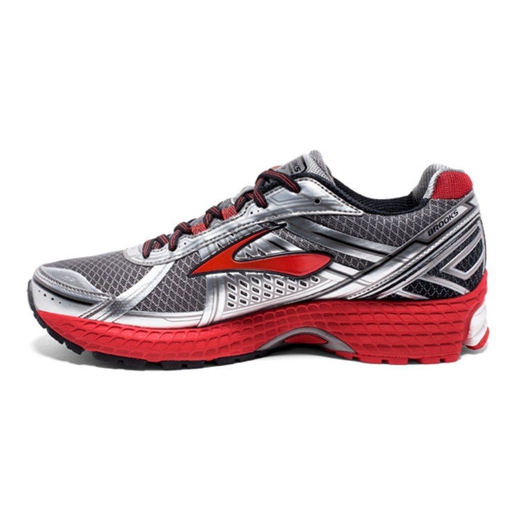 brooks Men\'s Defyance 9 Charcoal / Silver / Red