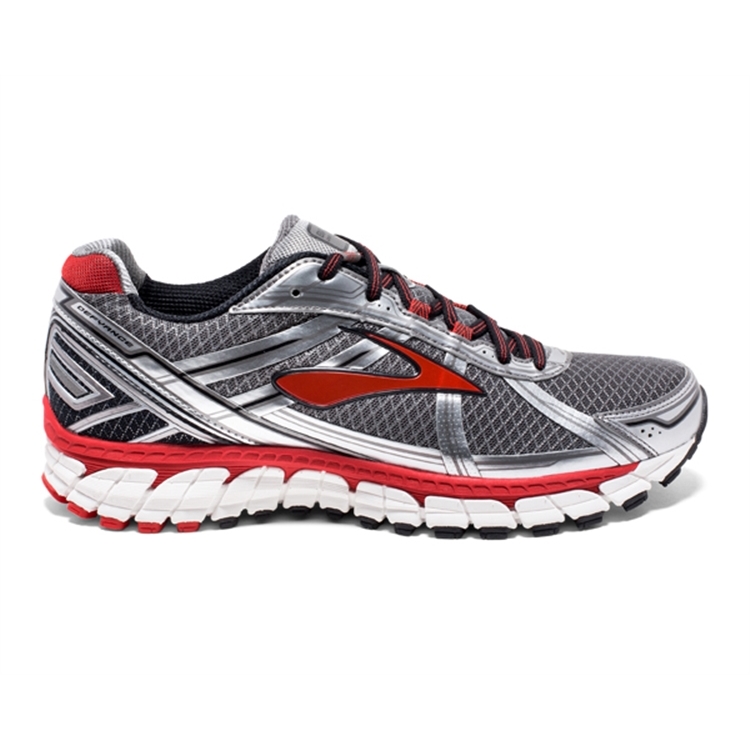 brooks Men\'s Defyance 9 Charcoal / Silver / Red