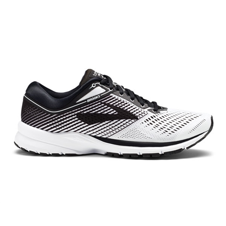 brooks Men\'s Launch 5 White / Black / White