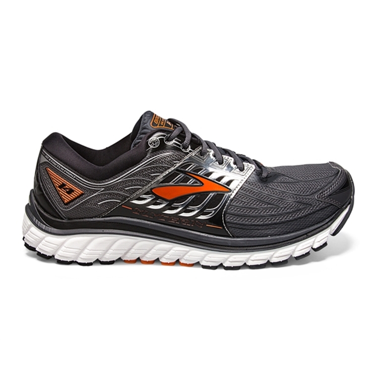 brooks Men\'s Glycerin 14 Anthracite / Orange / Black