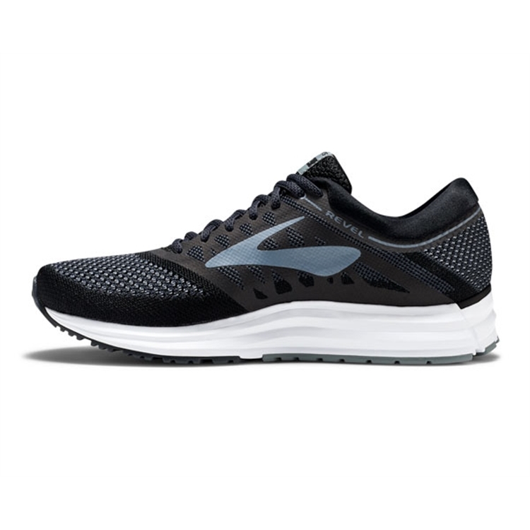 brooks Men\'s Revel Black / Anthracite/grey