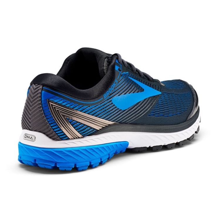 brooks Men\'s Ghost 10 Metallic Charcoal / Brooks Blue