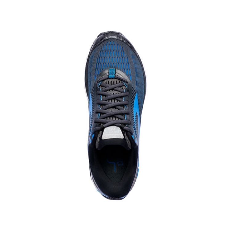 brooks Men\'s Ghost 10 Metallic Charcoal / Brooks Blue